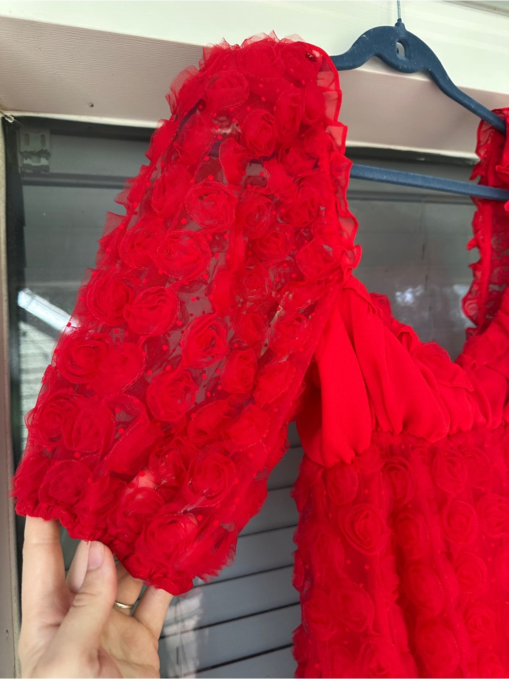 For Love & Lemons Hannah Mini Dress in Red Small - Picture 4 of 14